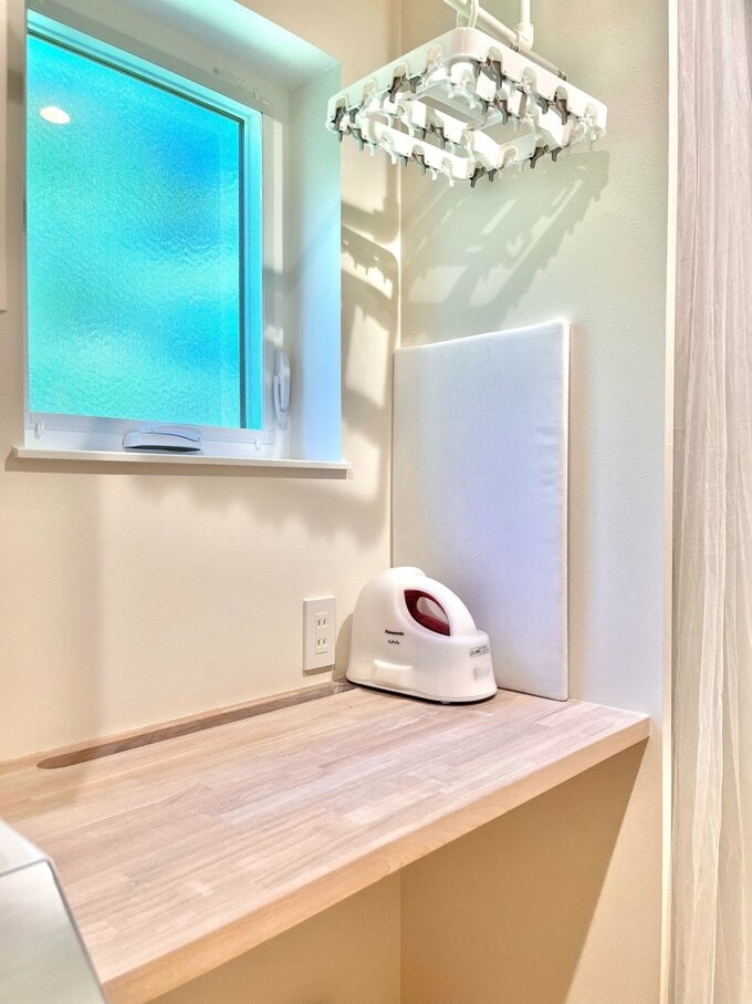 取り出した洗濯物の一時置き場