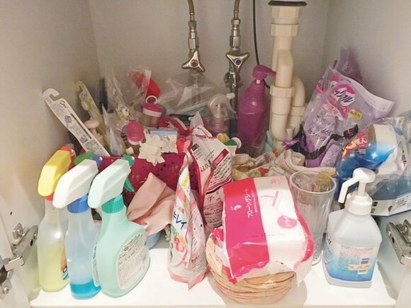 洗面台下ゆる捨てbefore