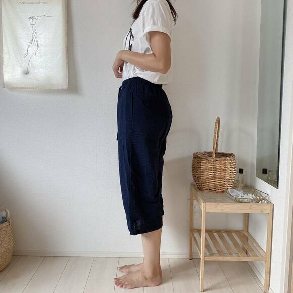 コットンリラコを着た様子横