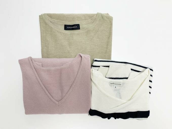 たたまれた衣類