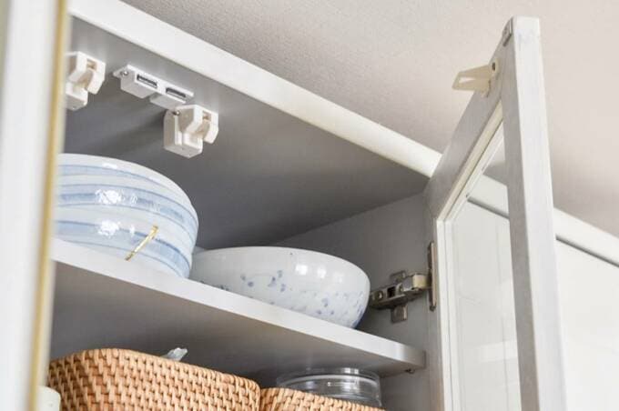 耐震ロックをつけた開き戸