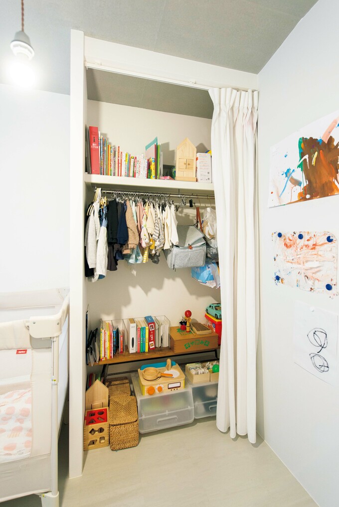 子ども部屋にも収納スペースを確保