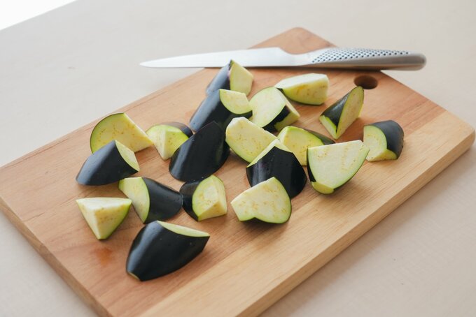 ナス　乱切り