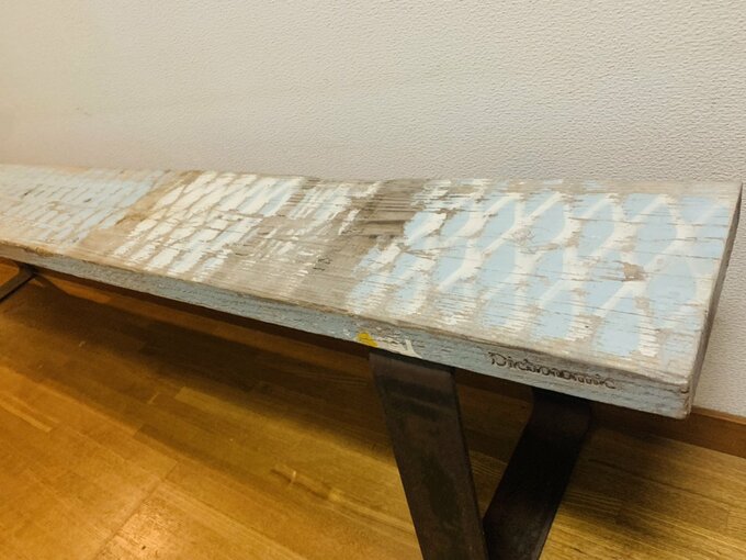 足場板ベンチの柄