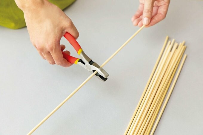 ラタン風ミラー作り方1