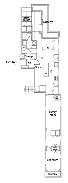 リノベーション後の間取り図