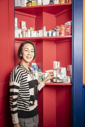 中村江里子さんの「探し物をしないコツ」。細々した書類や文房具はこうしまう