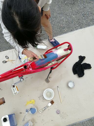 セリアのナイロンの平はけ