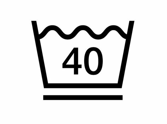 水温40℃を限度に洗濯機で弱い洗濯ができる