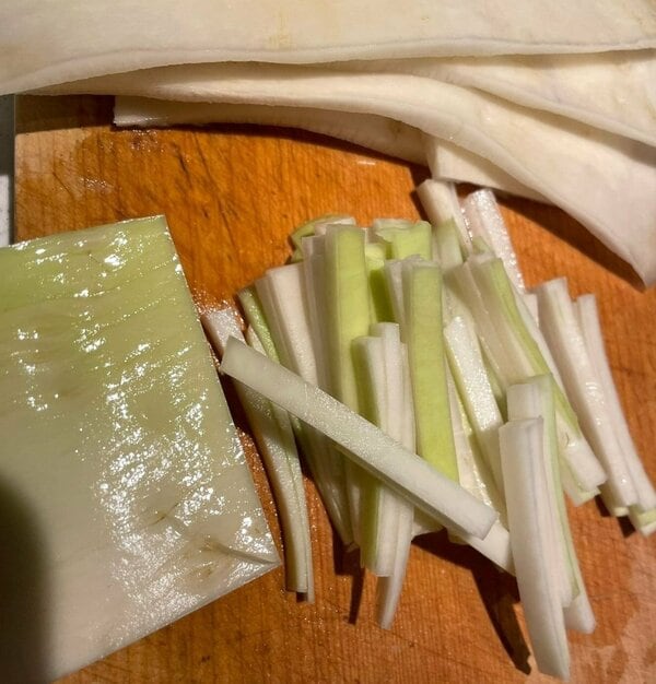 大根の短冊切り