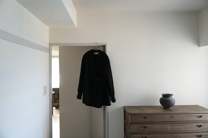 黒染めしたシャツ