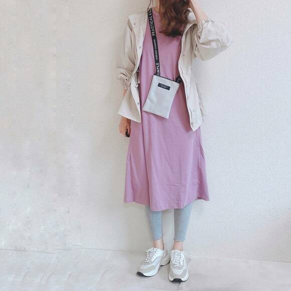 レギンスと合わせたコーデ