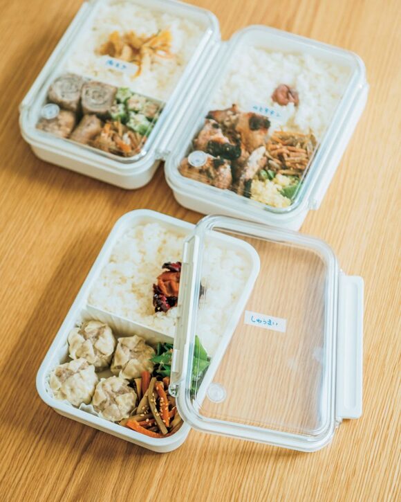 弁当箱ごと冷凍したお弁当