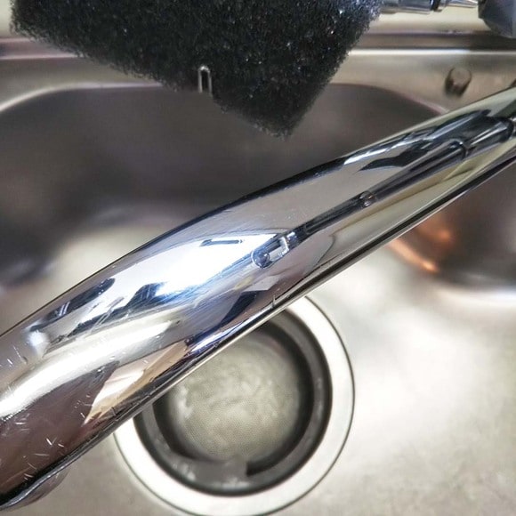 クロスでふくとピカピカ