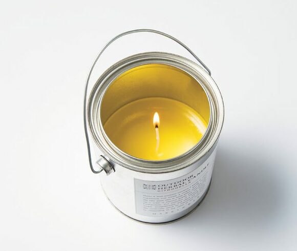 キャンドル缶上から