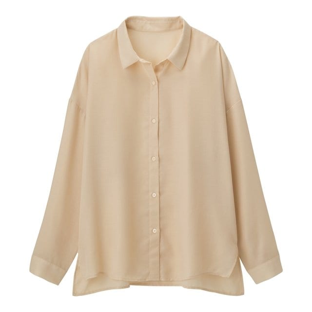 シアーオーバーサイズシャツ