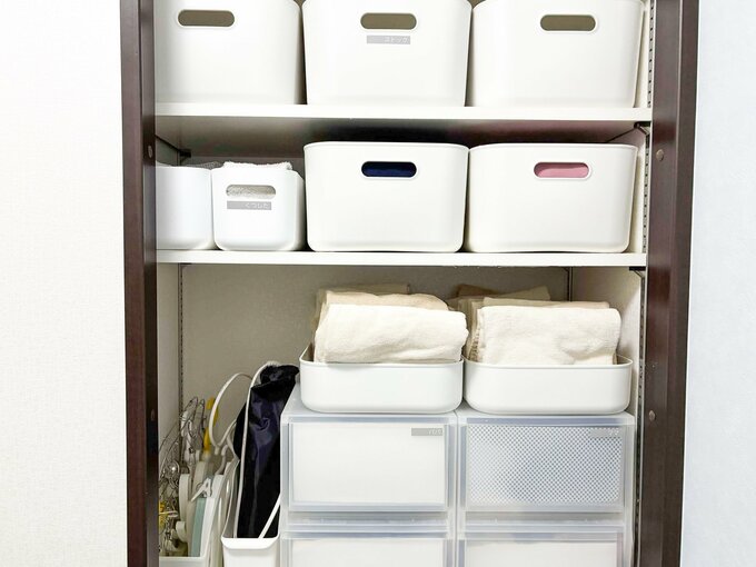 洗面収納の様子