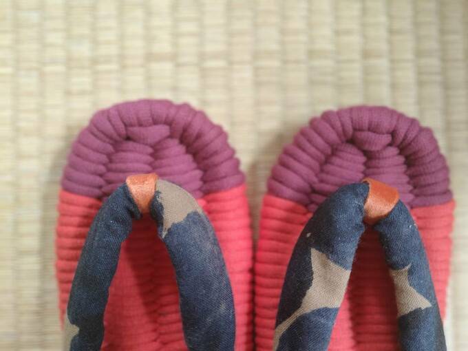 布ぞうりの鼻緒