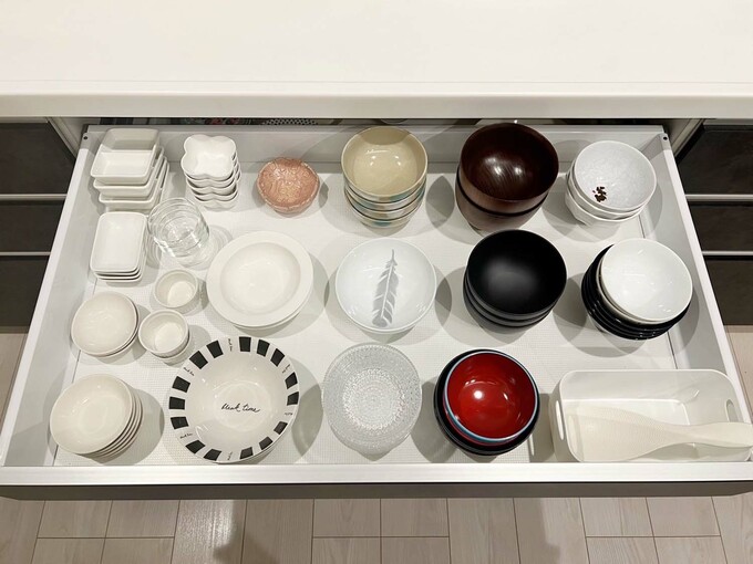 引き出しの食器