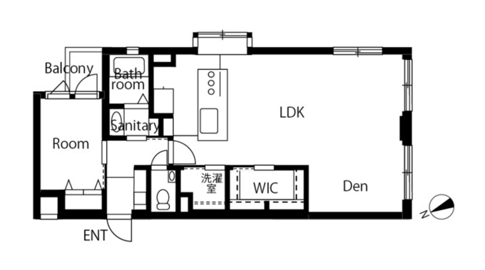 リノベーション後の間取り図