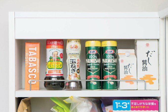 粉チーズ、ドレッシングなど