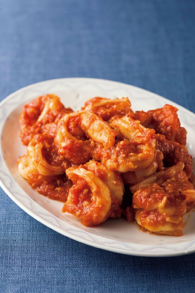 トマトエビチリ