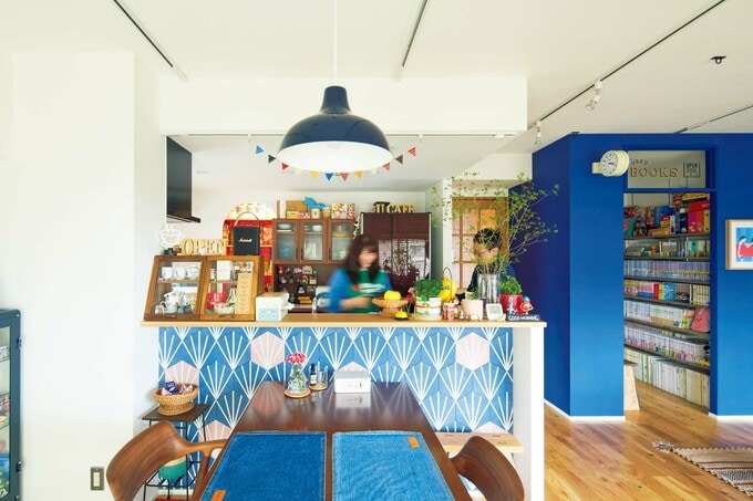 開放的な対面キッチン