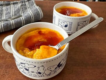 山本ゆりさんのレンチン「カボチャプリン」。裏ごし不要で簡単なのに、とろ〜り濃厚