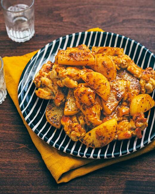 大根と手羽元のハニーマスタード焼き