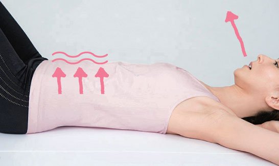 おなかに力を入れる