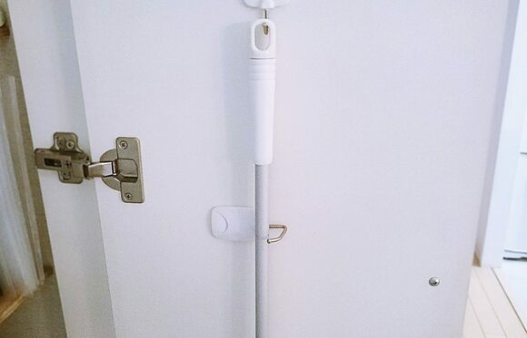 横向きにつけたフック