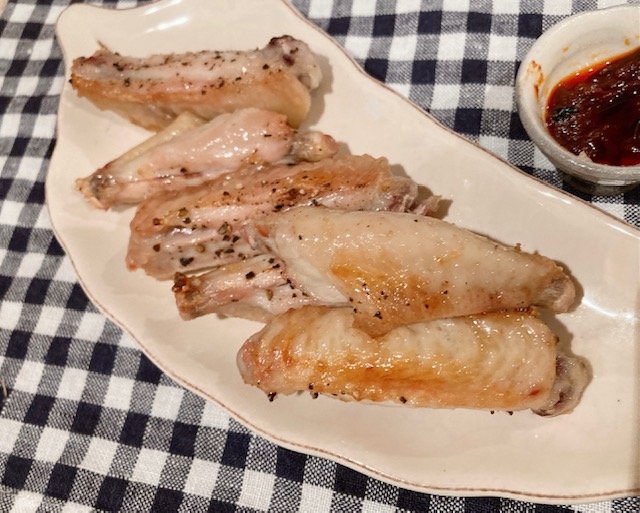 調味料を添える
