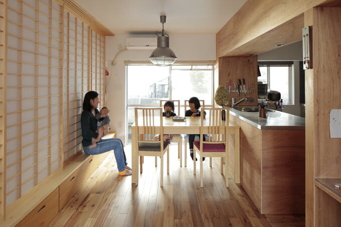 風通しのいいリビングダイニング