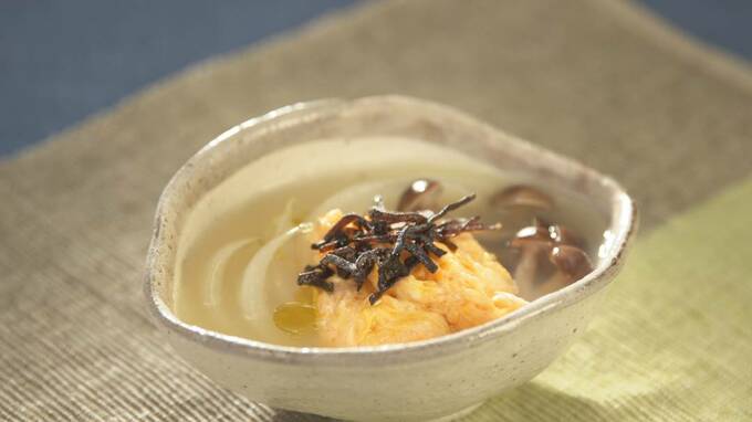 新タマネギのふわ玉スープ