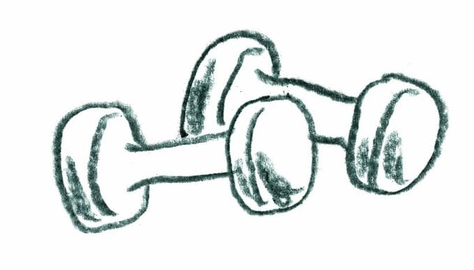 イラスト運動グッズ