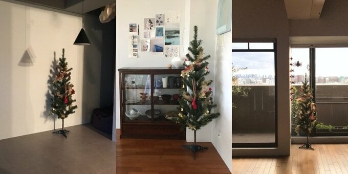 ツリーの置き場所3パターン