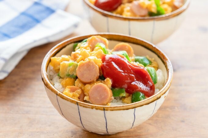 オムライス風どんぶり