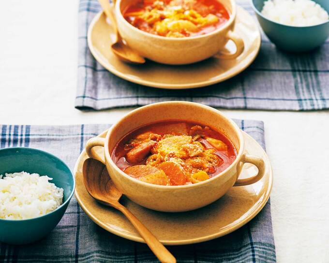 大根と鶏肉のおかずミネストローネ