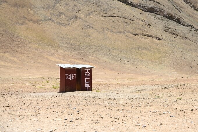 インド北部・ラダック地方のトイレ