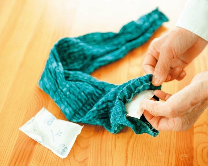 保冷剤入りマフラー