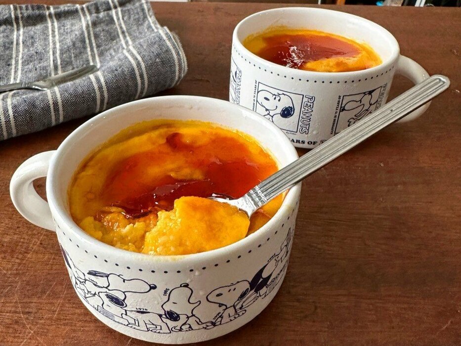 山本ゆりさんのレンチン「カボチャプリン」。裏ごし不要で簡単なのに、とろ〜り濃厚