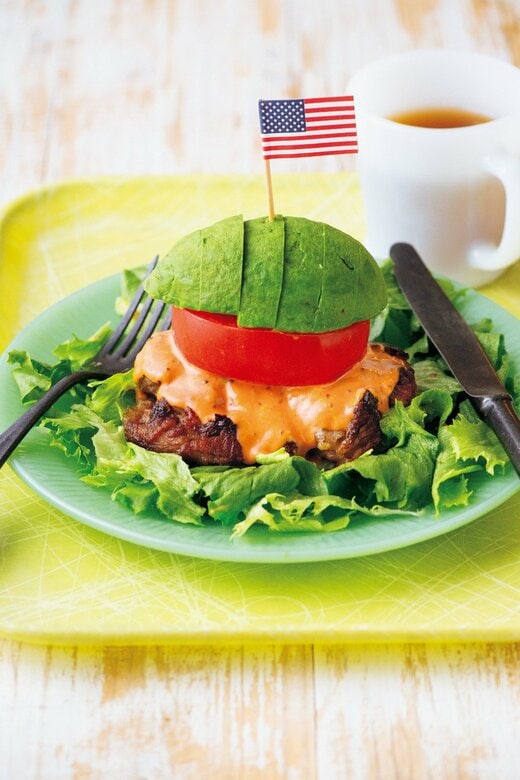 ハンバーガーの中身のハンバーグ