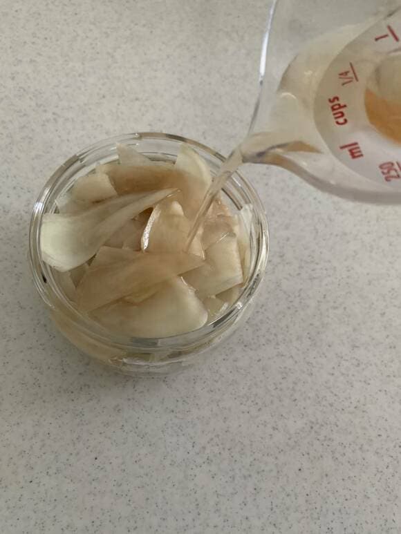 保存容器にショウガ