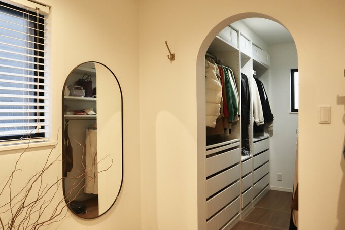 クローゼット全体の写真