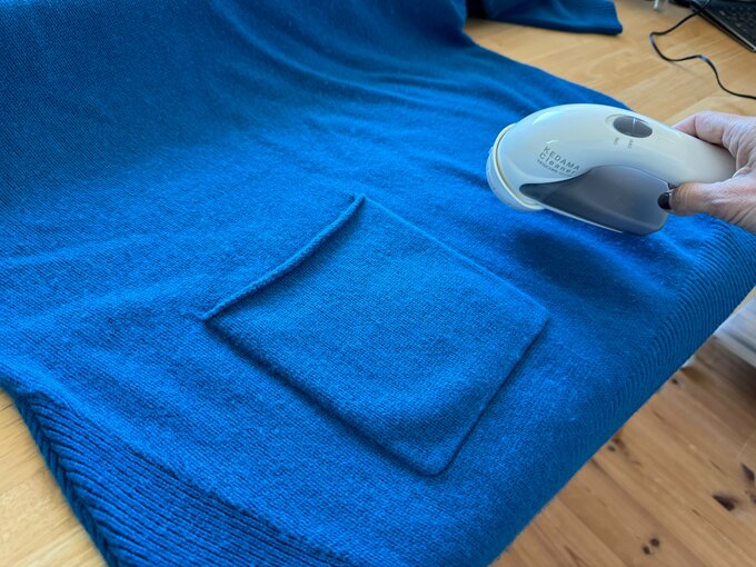 毛玉取りを当てる