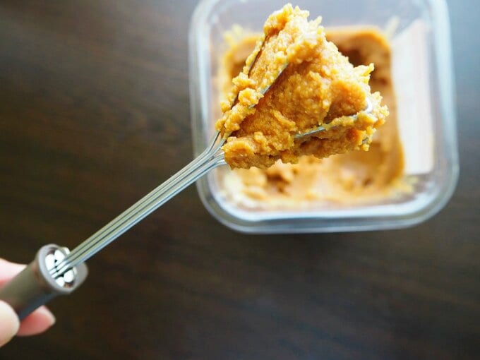 きれいに取れたみそ