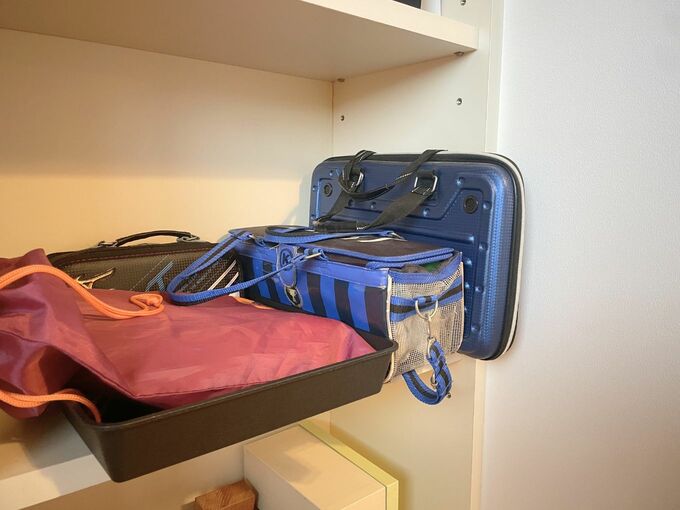 我が家は子ども部屋に「たまに使うもの」の専用のスペースを設置しています