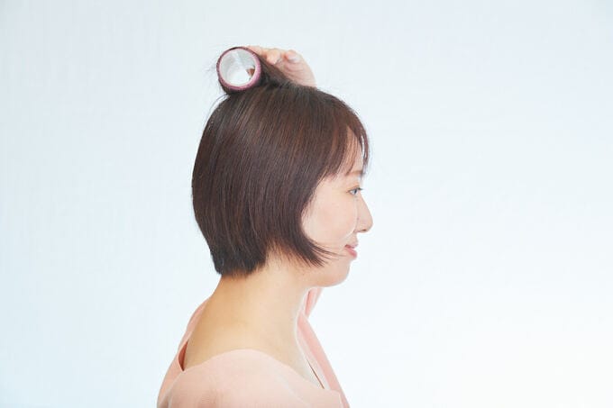 女性横向き