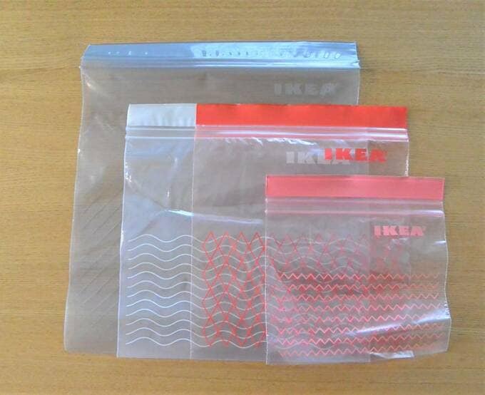 ジッパーつき保存袋